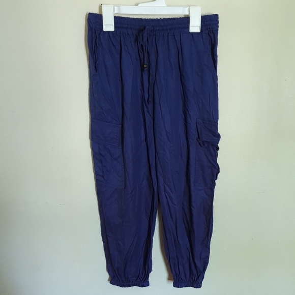 Angie Girls Dark Blue Pull-on Cargo Joggers Size XL - Picture 1 of 5